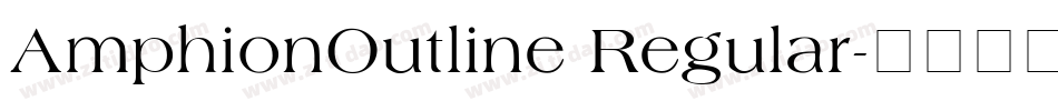 AmphionOutline Regular字体转换